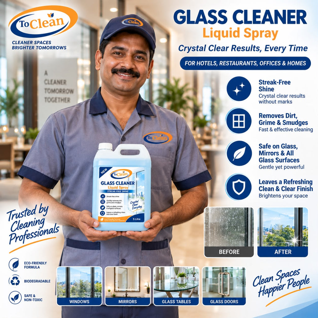 To Clean Glass Cleaner Liquid Spray Refill – 5 Liters