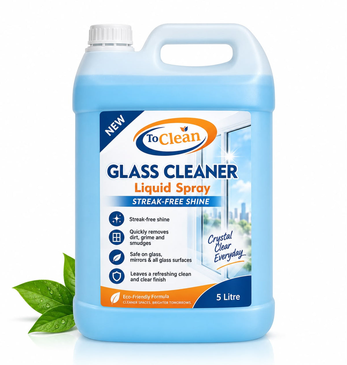 To Clean Glass Cleaner Liquid Spray Refill – 5 Liters