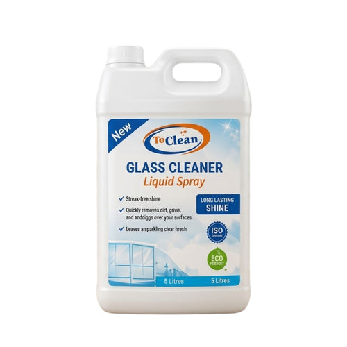 To Clean Glass Cleaner Liquid Spray 5 Liters Refill Can for Streak-Free Windows and Mirrors